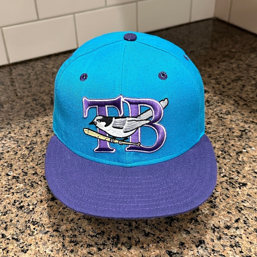 Vtg 90s Thunder Bay Whiskey Jacks MiLB‎ New Era Hat 7 1/8l Made in USA Deadstock
